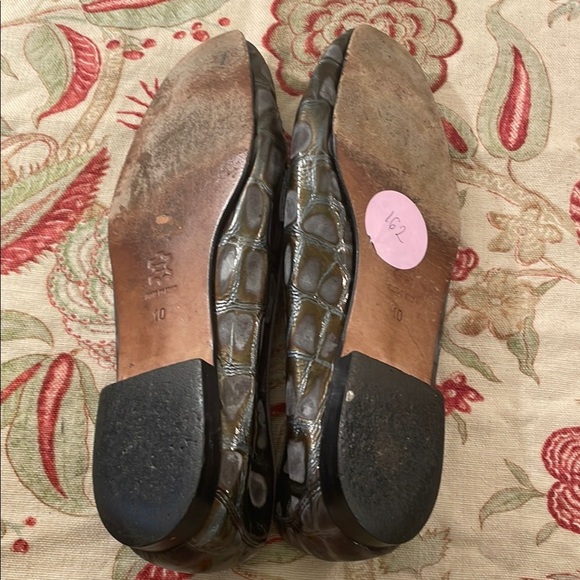 Escada Crocodile Embossed Loafers - Picture 8 of 11